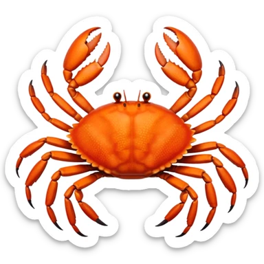 Eight legged crab sticker