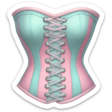 Pastel corset  sticker