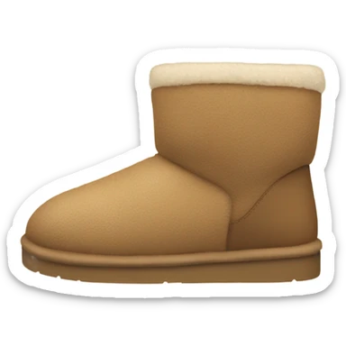 Pantuflas Ugg muy peluditas  sticker