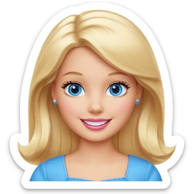 barbie girl sticker