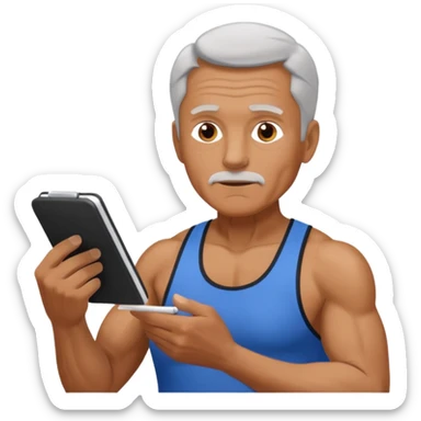 gym daddy older and write there on top sticker