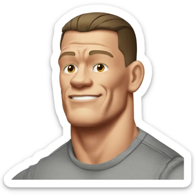 john cena wearing tee sticker