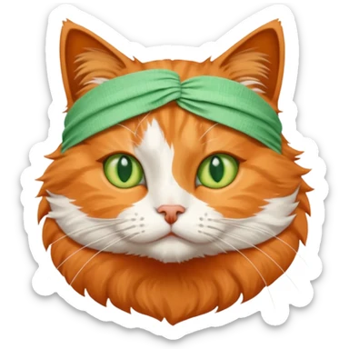 Cat get well soon  sticker