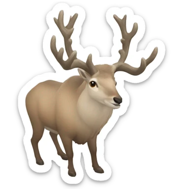 Alce cuernos sticker
