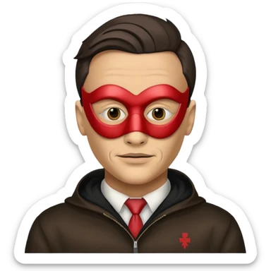 Homem mascarado com a máscara da fsociety do filme Mr Robot. sticker