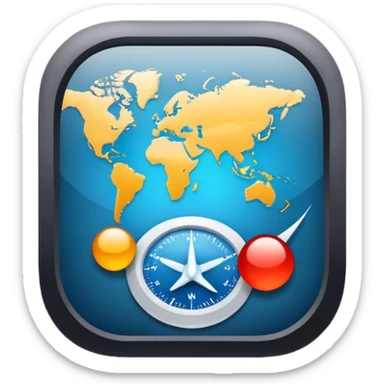 Create an icon for an iOS app that tracks my flights sticker
