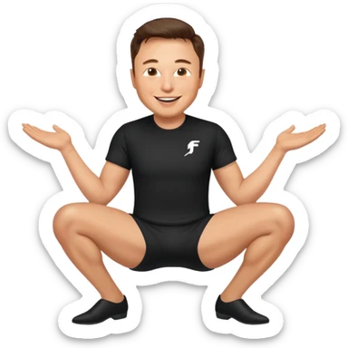 Elon musk twerking sticker