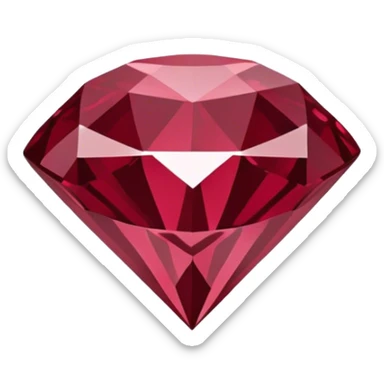 Burgundy diamond  sticker