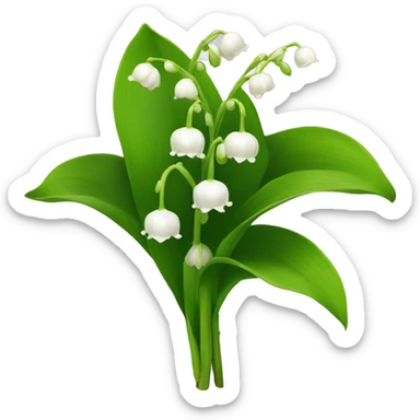 lily of the valley sticker