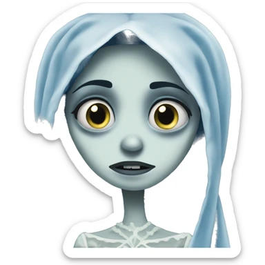 Corpse bride sad sticker