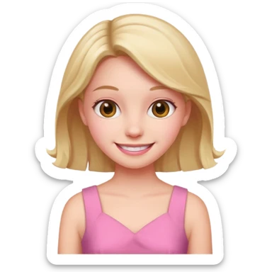 Clean girl pink sticker