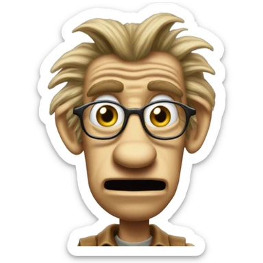 Gordon Shumway ALF the alien from the ALF tv series sticker