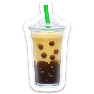 Boba drink sticker