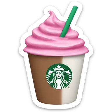 Starbucks pink sticker
