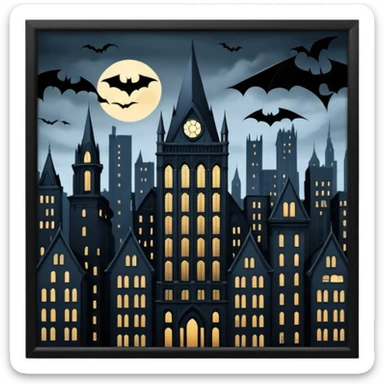 Big building gotham sticker