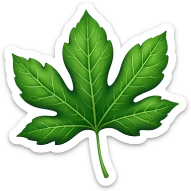 a very simple leaf sticker