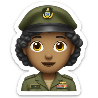me wearing army uniform  sticker