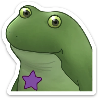 Créate a purple heart with starts sticker