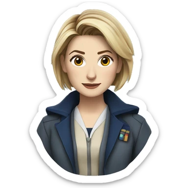 13th Doctor Who (Jodie Whittaker) sticker