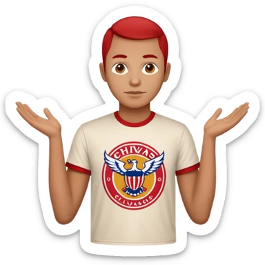 Quiero verme con camiseta de chivas sticker