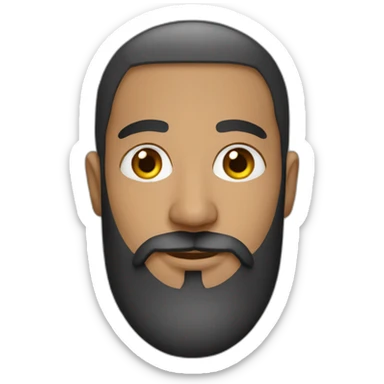 Muslim 37 man with beard sticker