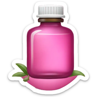 Essential oils pink color  sticker