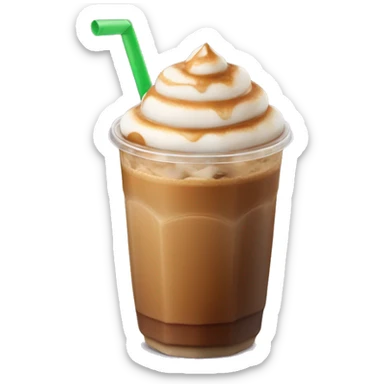 Caramel macchiato iced coffee sticker