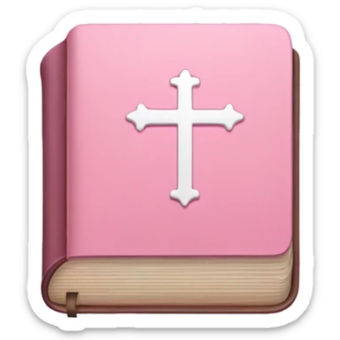 baby pink bible emoji  sticker
