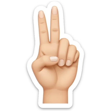 I want an emoji that looks like these👌🏻🤏🏻but i want that the the middle vinger touches the tumb and the other vingers dont. sticker