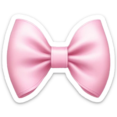 baby pink bow sticker