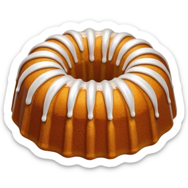 Pumpkin spiced Bundt cake sticker
