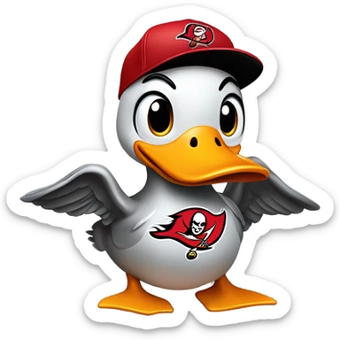 Tampa Bay Buccaneers Duck sticker