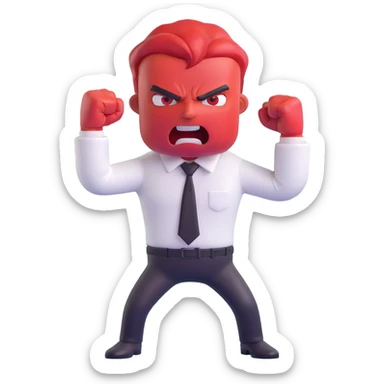 Anger character from Inside Out movie sticker