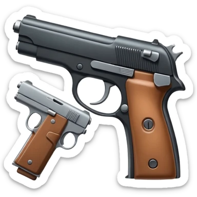 due mani messe come una pistola verso l’alto  sticker