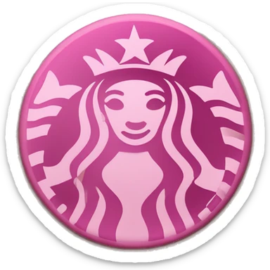 Pink Starbucks sticker