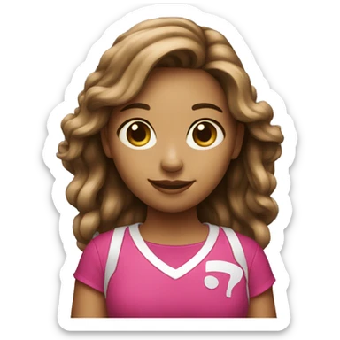 Girl holding a TMobile logo sticker