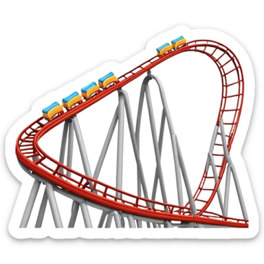 A roller coaster  sticker