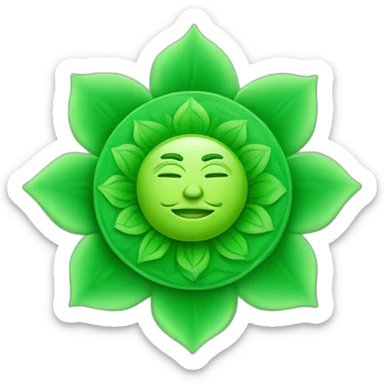 Anahata chakra detailed sticker