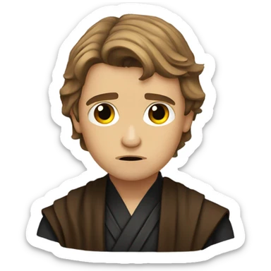 Starwars, Anakin Skywalker, sad sticker
