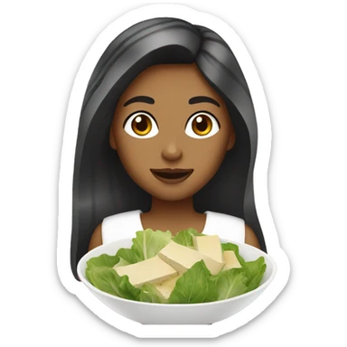 girls who love caesar salad sticker