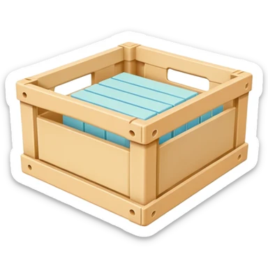 plastic pastel crate from scandinavian brand hay sticker