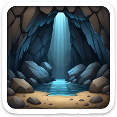 Dark Cave sticker