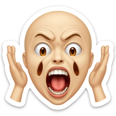 Chiche screaming sticker