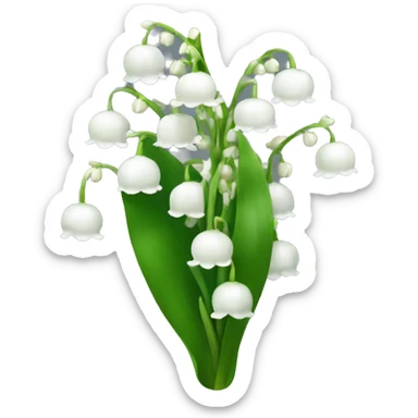 Lily of the valley sticker
