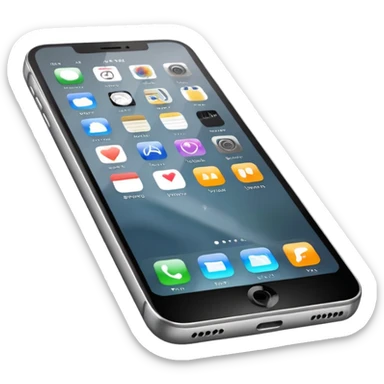 iphone with searching sticker