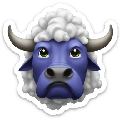 Universe Space Bull  sticker