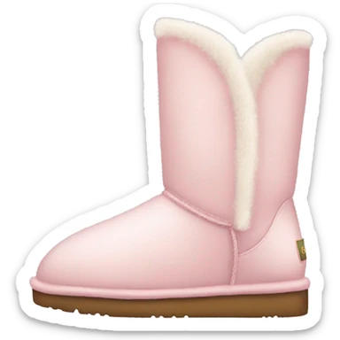 light pink uggs sticker