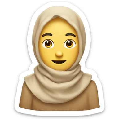 Beige Schal  sticker