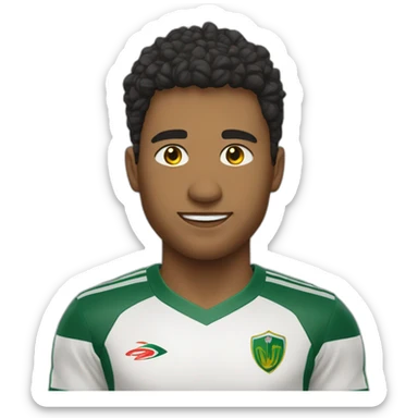 jogador do juventude vibrando sticker