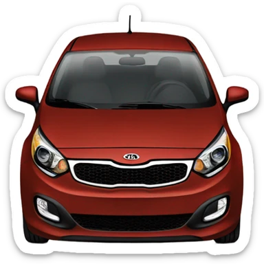 Black kia rio 2012 sticker